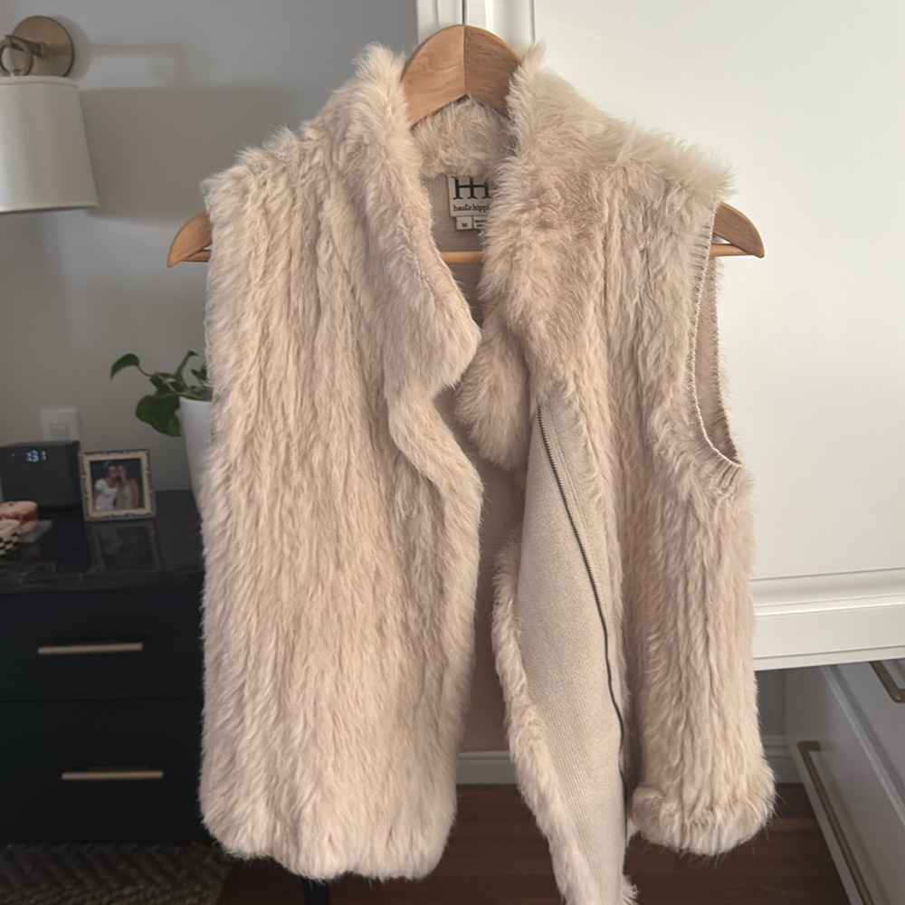 Haute Hippie fur vest. size Medium